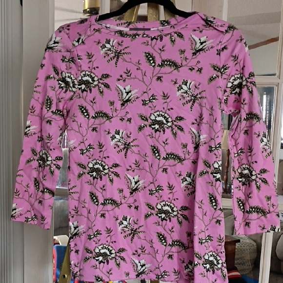 Style & Co. Tops - Style & Co. Pink Floral Long-Sleeve Tee